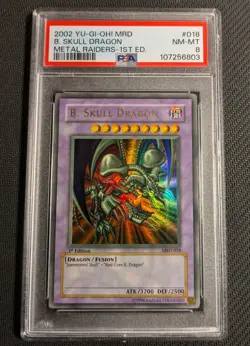 Yugioh B. Skull Dragon MRD-018 1st Edition Ultra Rare PSA 8 NM-MT! - Image 1