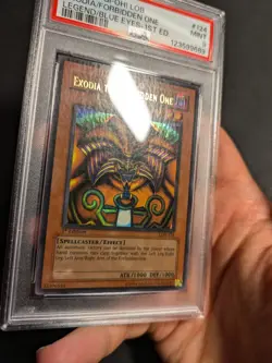 Yugioh Exodia The Forbidden One LOB-124 1st Edition Ultra Rare PSA 9 Mint Wavy! - Image 3