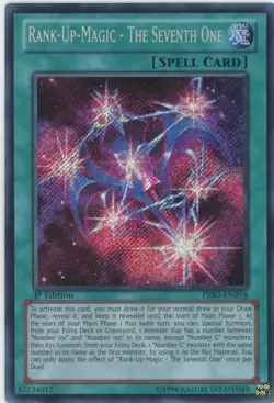 Yugioh Rank-Up-Magic - The Seventh One PRIO-EN058 Secret Rare LP - Image 1