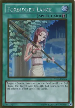 Yugioh Forbidden Lance PGLD-EN048 Gold Rare LP - Image 1