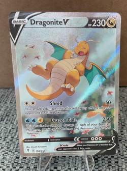 Pokemon TCG Dragonite V Ultra Rare Full Art Holo 192/203 Evolving Skies NM!!! - Image 1