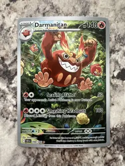 Pokemon TCG Darmanitan #098/086 Illustration Rare Black Bolt Mint Condition - Image 1