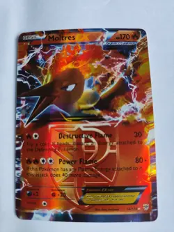 NM Pokemon Moltres EX Plasma Blast B&W Card 14/135 (2012) Off Centre - Image 1