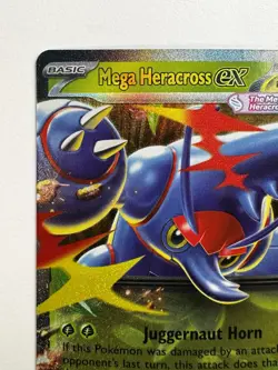Mega Heracross ex 004/094 – Pokemon TCG Phantasmal Flames Double Rare Holo NM - Image 2