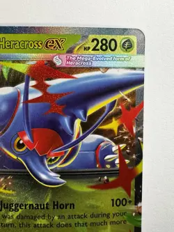 Mega Heracross ex 004/094 – Pokemon TCG Phantasmal Flames Double Rare Holo NM - Image 3