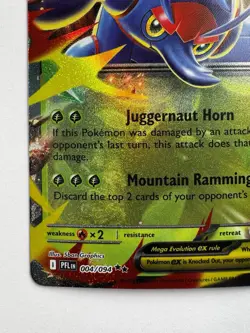 Mega Heracross ex 004/094 – Pokemon TCG Phantasmal Flames Double Rare Holo NM - Image 5