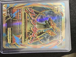 Pokemon M Charizard EX Ultra Rare MEGA Full Art Holo XY 101/108 220 HP 2016 - Image 1