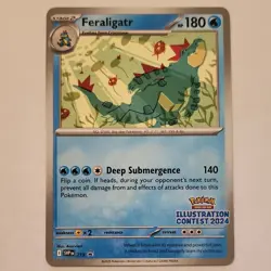 Pokemon Feraligatr 213 Illustration Contest 2024 Promo Stamped Regular 180 HP - Image 1
