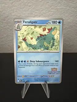 Pokemon Feraligatr 213 Black Star Promo Illustration Contest 2024 - Image 1