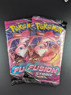 Fusion Strike Mew Booster Packs x2 [Brand New & Sealed] Pokemon TCG English Lot - Image 1