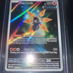Pokemon Paradox Rift, Iron Moth, Holo Rare, NM/M, No Scratches! - Image 4