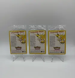 2000 Pokemon TCG Legendary Birds Black Star Promo Lot of 3 Factory Sealed Packs - Image 1