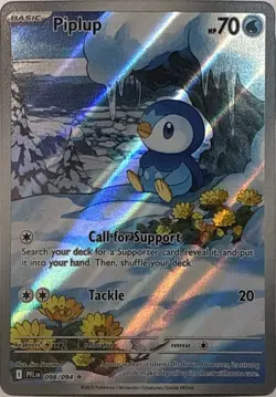 Piplup 098/094 Illustration Rare Phantasmal Flames Pokemon NM - Image 1