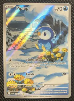 Pokemon TCG Piplup Illustration Rare 098/094 Near Mint Phantasmal Flames - Image 1