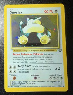 Pokemon TCG 1999 Jungle Snorlax 11/64 Holo Rare Unlimited 90 HP Basic Italian - Image 1