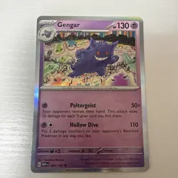 Pokemon Gengar Rare Reverse Holo Sv Scarlet & Violet 151 130 HP 094/165 ENG - Image 1