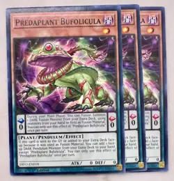 Yugioh! 3x Predaplant Bufolicula DIFO-EN018 Common 1st Ed NM - Image 1