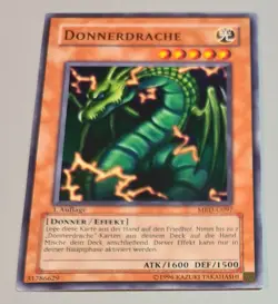 Yu Gi Oh Donnerdrache # MRD-G097 1.AUFLAGE Metal Raiders DE N.Mint-Mint Vintage - Image 1