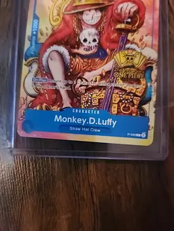 Monkey.D.Luffy (2nd Anniversary Stamped Promo) P-043 - One Piece TCG English - Image 2