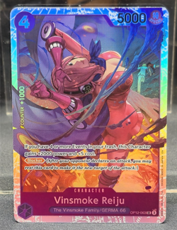 OP12-063 Vinsmoke Reiju FOIL Super Rare A Legacy of the Master One Piece NM Card - Image 1