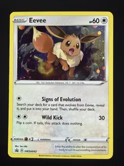 Black Star Promo Eevee SWSH042 Promo SWSH: Sword & Shield Promo Cards - Image 1