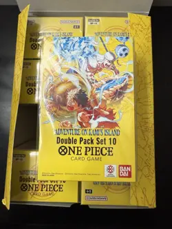 ONE PIECE CARD GAME OP-15 8x DOUBLE PACK SET 10 ENGLISH DP-10 USA W/ Display Box - Image 2