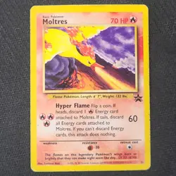 Pokemon TCG Moltres 70 HP Wotc Promo Regular 21/53 Basic English Card - Image 1