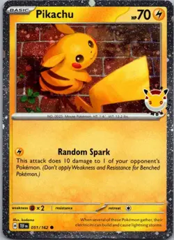Pikachu (Pokemon Day 2026) Common Miscellaneous Cards & Products 051/162 NM - Image 1