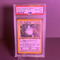 Pokemon Wigglytuff Jungle 16/64 1st Edition Holo 1999 PSA 8.5 English Card - Image 5