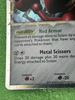 Pokemon TCG Card Game Scizor 84/90 Undaunted Prime Holo Rare - Image 5