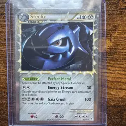 Steelix Prime HGSS2: Unleashed (UL - 87/95) Ultra Rare Holo Pokemon Card MP/HP+ - Image 1