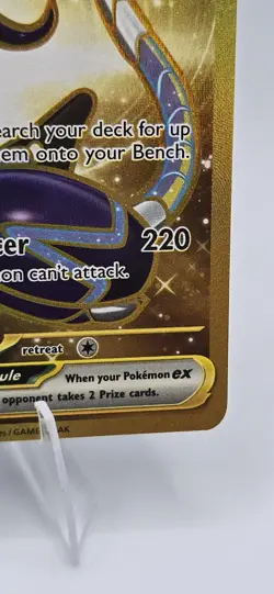 Miraidon ex 253/198 Scarlet & Violet Gold Full Art Holo Rare Pokemon Card NM - Image 4