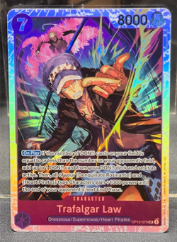 OP12-073 Trafalgar Law FOIL Super Rare A Legacy of the Master One Piece NM Card - Image 1