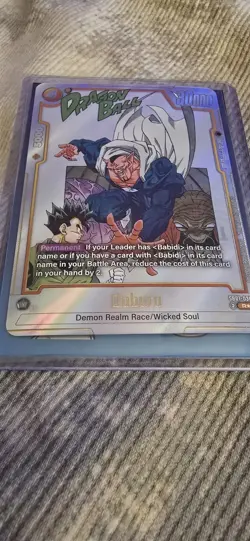 Dabura SB01-030 Gold Alternate Art Dragon Ball Manga Booster Card Fusion World - Image 2