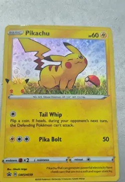 Pikachu SWSH039 SWSH: Sword & Shield Promo Cards Holo - Image 2