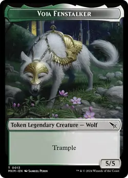 NM Voja Fenstalker Token, MTG, Murders at Karlov Manor Token, Magic Token - Image 1