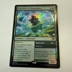 Emeritus of Abundance FOIL 145 Secrets of Strixhaven SOS MTG Mythic Unplayed NM - Image 1