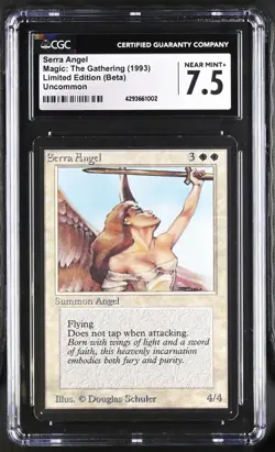 Magic the Gathering Serra Angel Beta Graded CGC 7.5 NM+ Creature Uncommon - Image 3