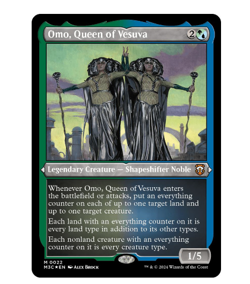 Omo, Queen of Vesuva - Foil Etched Commander: Modern Horizons 3 - Image 1