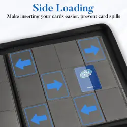 Premium Zip Card Binder 12 Pocket, 912 Pockets Trading Card Binder, PU Zipper... - Image 5