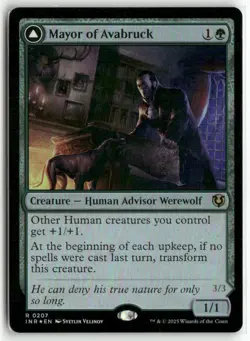 Mayor of Avabruck 207 Rare Innistrad Remastered Magic: The Gathering Foil LP - Image 1