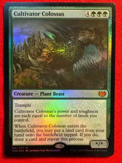 FOIL Near Mint - Cultivator Colossus VOW 195 - Innistrad: Crimson Vow (MTG) - Image 1