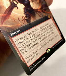 MTG Molten Duplication EXTENDED ART Outlaws of Thunder Junction 79 NM - Image 2