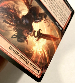 MTG Molten Duplication EXTENDED ART Outlaws of Thunder Junction 79 NM - Image 5