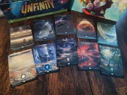 10 Unfinity UNF MTG Magic Gathering Planet & Basic Lands, Borderless NM+ 235-244 - Image 1