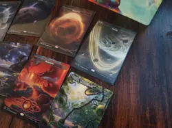 10 Unfinity UNF MTG Magic Gathering Planet & Basic Lands, Borderless NM+ 235-244 - Image 4