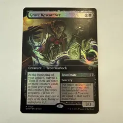 Grave Researcher FOIL Extended Art 325 Secrets of Strixhaven SOS MTG R Unplayed - Image 1