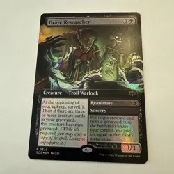 Grave Researcher FOIL Extended Art 325 Secrets of Strixhaven SOS MTG R Unplayed - Image 2