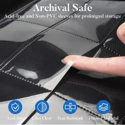 Premium Zip Card Binder 12 Pocket, 912 Pockets Trading Card Binder, PU Zipper... - Image 4