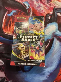 Pokemon Mega Evolution Perfect Order Sealed Booster Bundle In Hand - Image 1